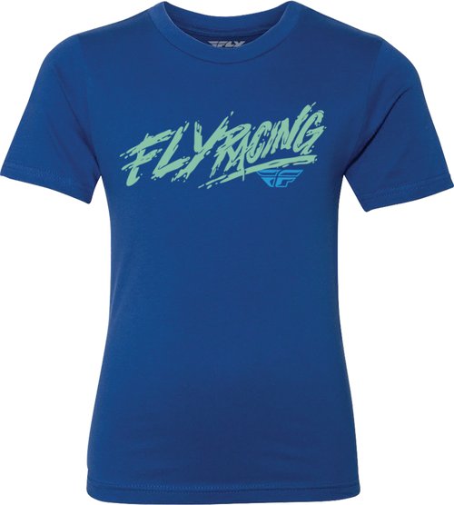 Youth Fly Khaos Tee Blue Yl