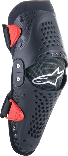 Sx 1 Youth Knee Protector Black/Red Lg/Xl