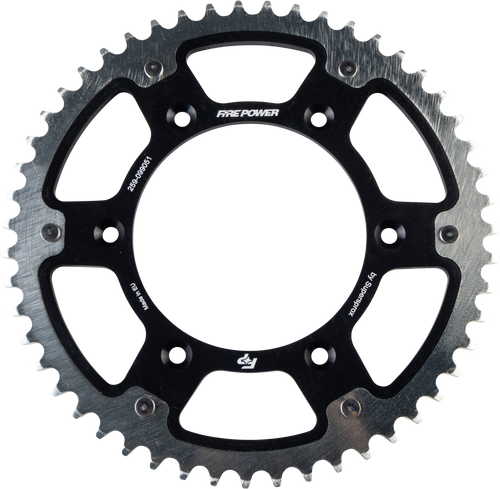Rear Sprocket Hybrid 51t Blk/Sil FPH-990-51-BLK