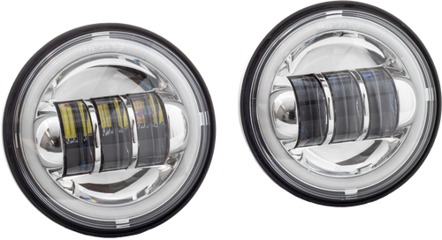 4.5" Led Passing Lights Halo Chrome 4.5" Led Passing Lights Halo Chrome