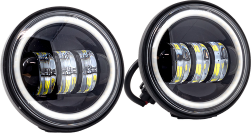 4.5" Led Passing Lights Halo Black 4.5" Led Passing Lights Halo Black