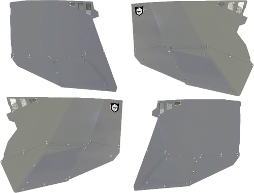 Stealth Door Alluminum Skins Titanium Matte Metallic Pol