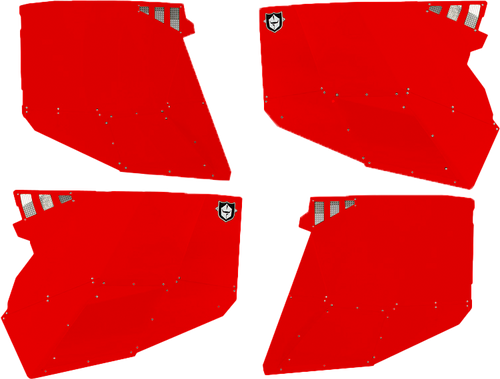 Stealth Door Alluminum Skins Red Pol