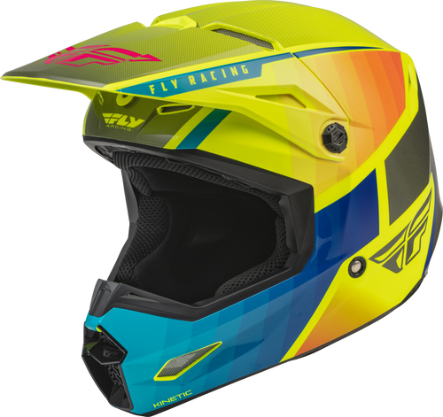 Kinetic Drift Helmet Blue/Hi Vis/Charcoal Xs Kinetic Drift Helmet Blue/Hi Vis/Charcoal Xs