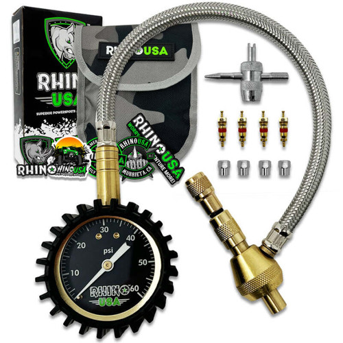 Rhino USA 60Psi Tire Deflator Gauge