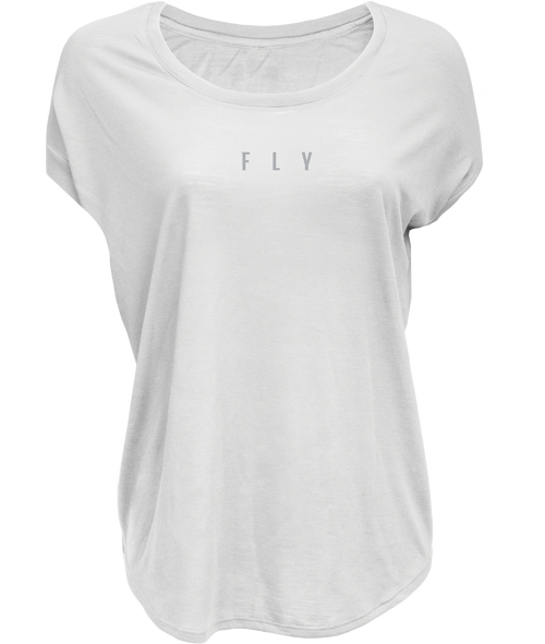 Women's Fly Breezy Tee White Lg