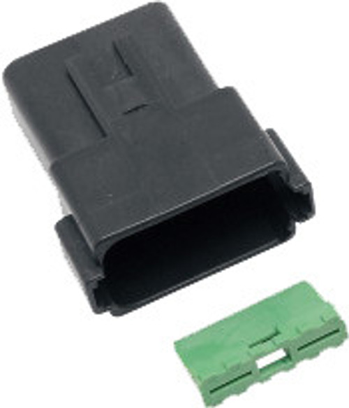 12 Wire Black Deutsch Rcptcl & Wdglck Hd# 72109 94bk 12 Wire Black Deutsch Rcptcl & Wdglck Hd# 72109 94bk