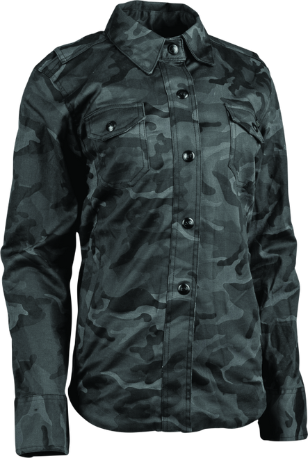 Speed and Strength Speed Society Armored Moto Shirt Womens Camouflage -XS