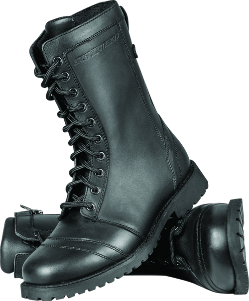 Speed and Strength Fast Times Leather Boots Black Womens Size - 9