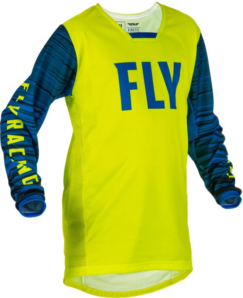 Youth Kinetic Wave Jersey Hi Vis/Blue Yl