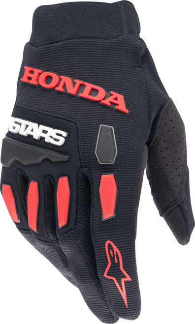 Honda Full Bore Gloves Black/Bright Red 3x
