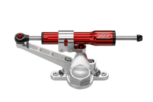 Bitubo KITT Steering Damper Kit For Over Tank Mounting With Red Shock Absorber KIT078A1