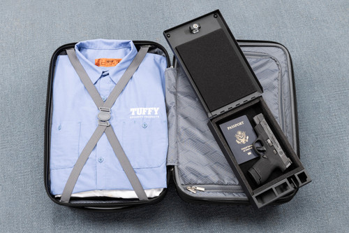 Tuffy Portable Safe/Large 10Inlx6 1/2Inwx2Int Foam Lined