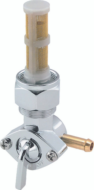 Bikers Choice 78-86 Big Twin & XL Chrome 22MM Petcock Straight Right Facing Outlet