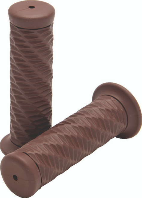 Bikers Choice 1 Inch Brown Spiral Grip