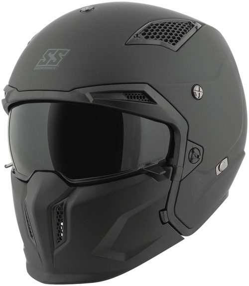 Speed and Strength SS2400 Solid Speed Helmet Black - Medium