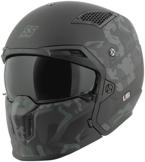 Speed and Strength SS2400 Call 2 Arms Helmet Black/Camouflage - Large