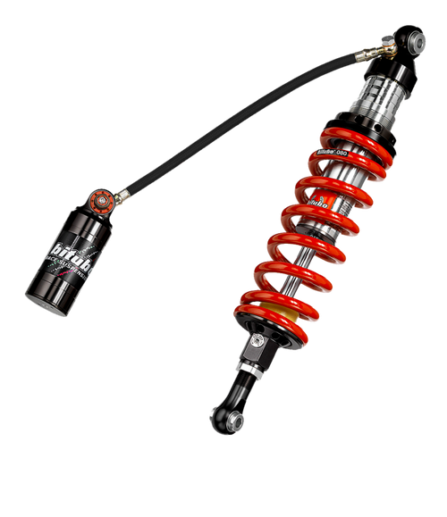 Bitubo CLU1 Monoshock Adjustable: Spring Preload, Rebound, Double Compression, Length, Red Spring K0109CLU11