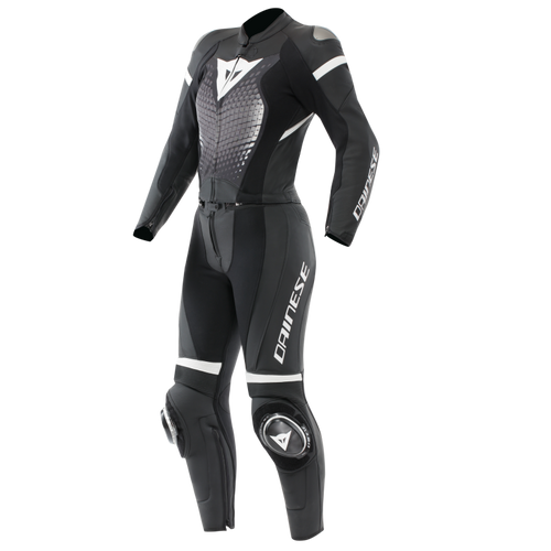 Dainese Fulminea 2PC Leather Suit Black/White Size - 50