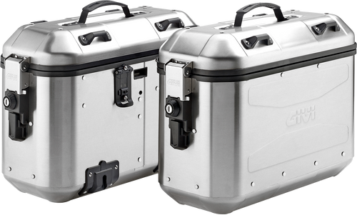 Dolomiti Monokey Side Case 36l Silver Pair