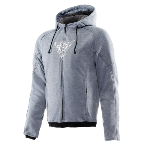 Dainese Bovisa Safety Hoodie Full Zip Grey-Melange/Black Size - 54