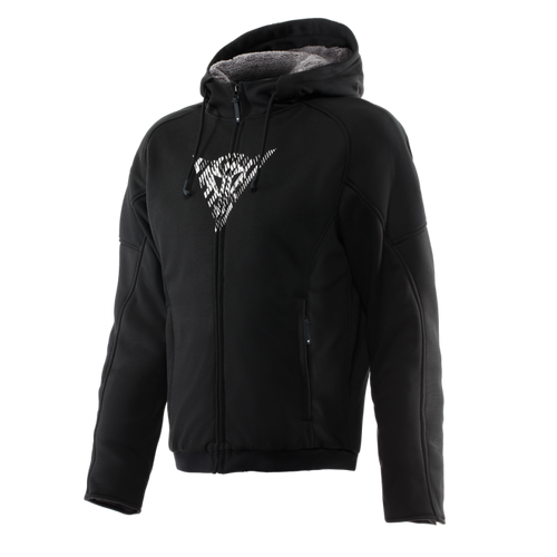 Dainese Bovisa Safety Hoodie Full Zip Black/White Size - 46