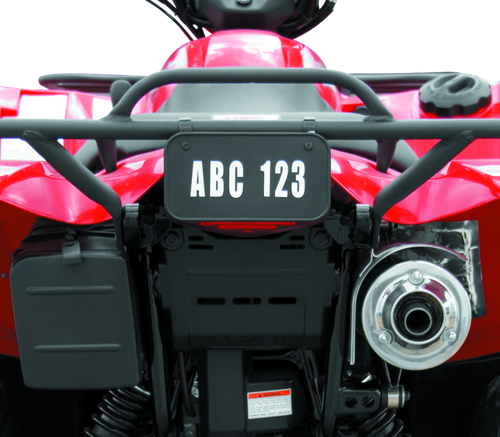 Quadboss ATV License Plate Kit - Black Quadboss ATV License Plate Kit - Black