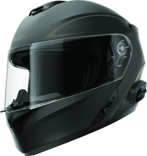 Sena Technologies Outrush R Flip-Up Bluetooth Helmet Matte Black - Small Sena Technologies Outrush R Flip-Up Bluetooth Helmet Matte Black - Small