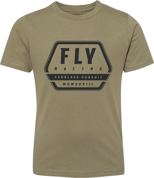 Youth Fly Track Tee Olive Ys
