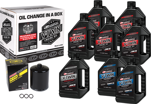 V Twin Syn Oil Change Kit M8 Black Filer V Twin Syn Oil Change Kit M8 Black Filer