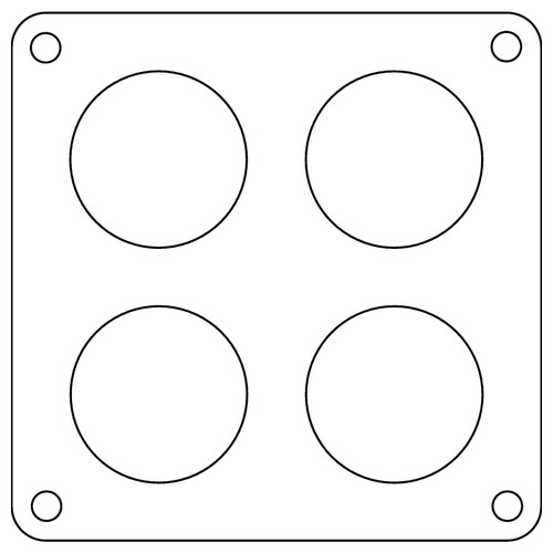 Cometic Holley 4500 Dominator .047in Fiber Carburetor Gasket - 1.75in Holes - 4-Hole