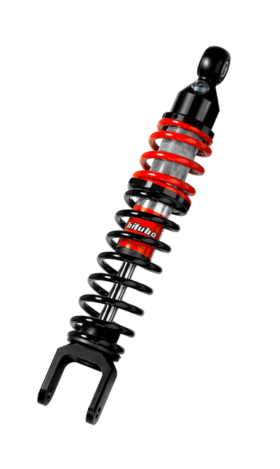 Bitubo YXB0 Monoshock Rear Adjustable: Spring Preload, Red And Black Springs SC034YXB01