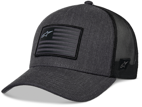 Flag Snapback Hat Charcoal Heather/Black Flag Snapback Hat Charcoal Heather/Black