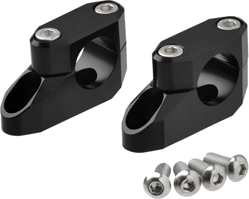 Offset Handlebar Riser Kit 20mm 26mm 22.2/28.6mm Black Offset Handlebar Riser Kit 20mm 26mm 22.2/28.6mm Black
