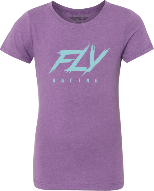 Girl's Fly Edge Tee Purple Ys