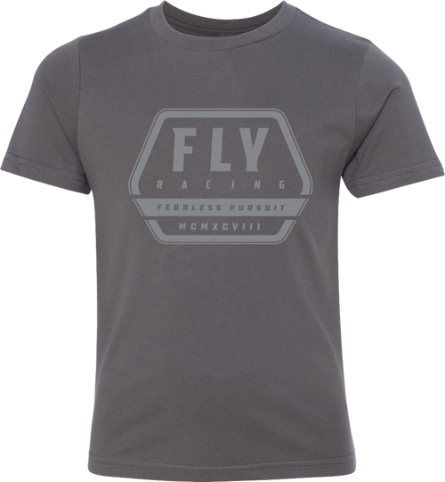 Youth Fly Track Tee Grey Ym