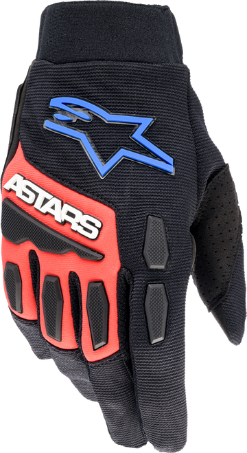 Full Bore Xt Gloves Black/Bright Blue/Red Xl