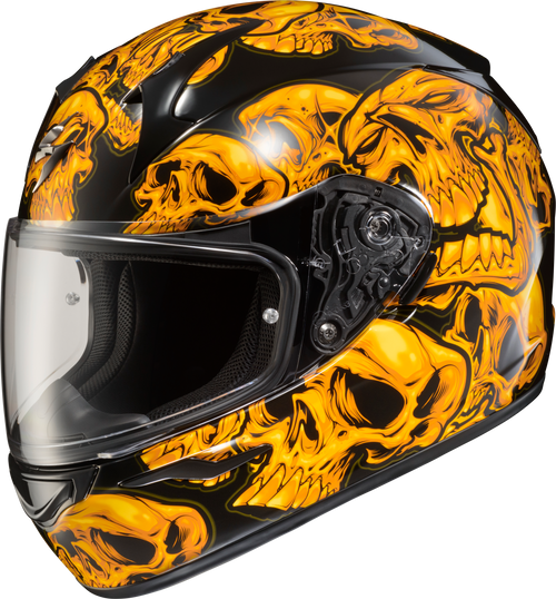 Exo R320 Full Face Helmet Skull E Orange Md