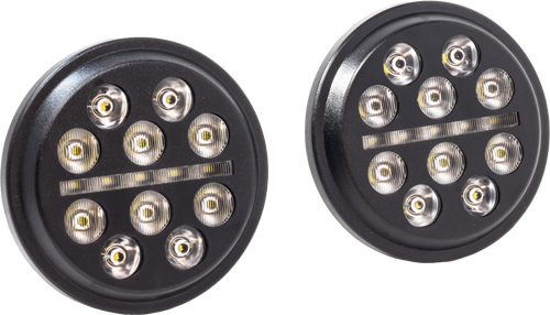 4.5" Passing Lamps Blk Bucshot Indian 4.5" Passing Lamps Blk Bucshot Indian