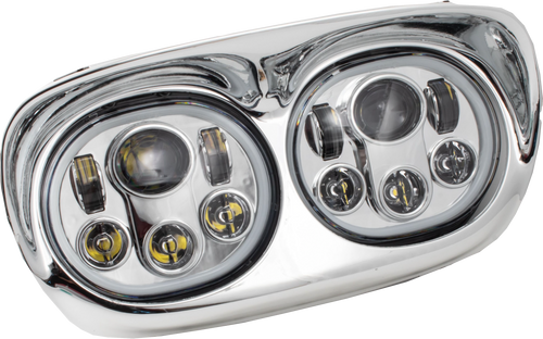 Led Headlight Chr/Chr Halo Fltr `98 13 Led Headlight Chr/Chr Halo Fltr `98 13