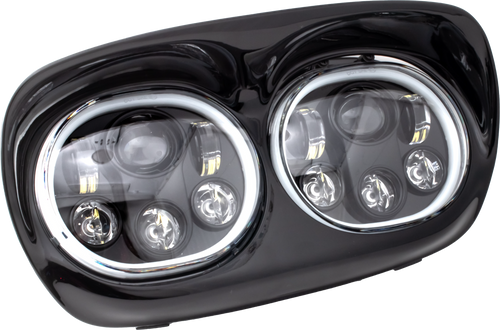 Led Headlight Blk/Blk Halo Fltr `98 13 Led Headlight Blk/Blk Halo Fltr `98 13