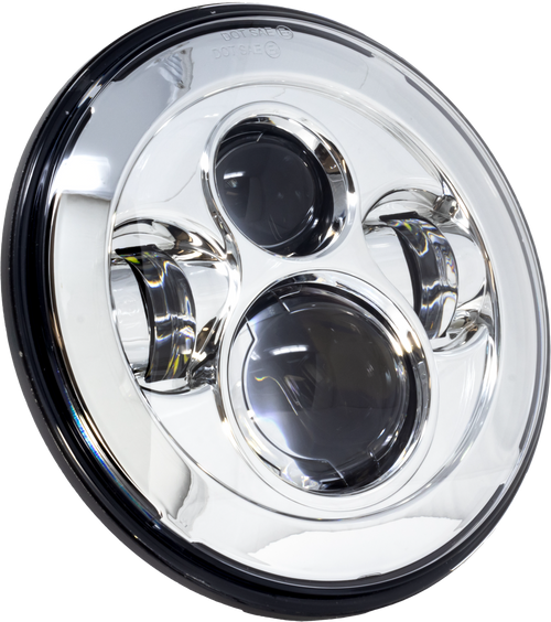 7" Headlight Chrome W/ Mnt Adapter 7" Headlight Chrome W/ Mnt Adapter
