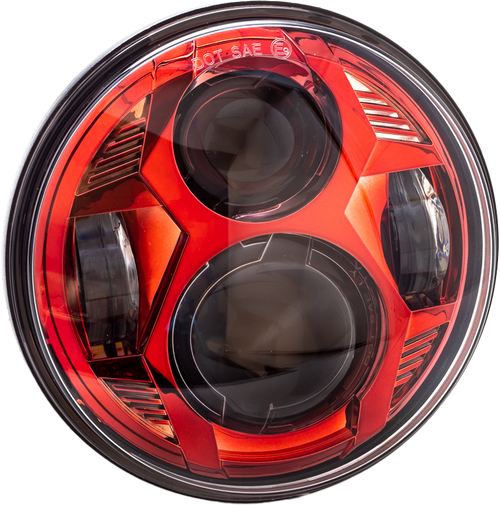 5.75" Led Red Headlight 5.75" Led Red Headlight