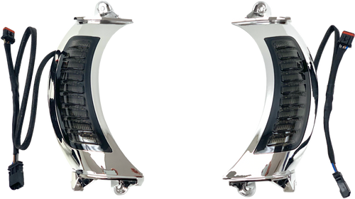 Fltr Led Turnsignals Smoke/Chr Switchback White/Amber Fltr Led Turnsignals Smoke/Chr Switchback White/Amber