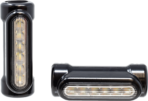 Engine Guard Led Lights Blk White/Amber Engine Guard Led Lights Blk White/Amber