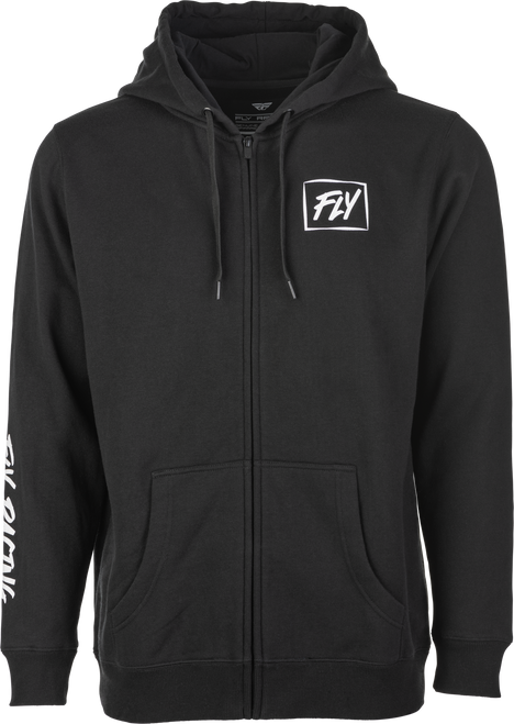 Fly Lite Zip Up Hoodie Black/White Sm
