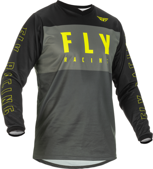 Youth F 16 Jersey Grey/Black/Hi Vis Yl