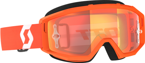 Primal Goggle Orange/White Orange Chrome Works Primal Goggle Orange/White Orange Chrome Works