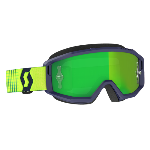 Primal Goggle Blue/Yellow Green Chrome Works Lens Primal Goggle Blue/Yellow Green Chrome Works Lens