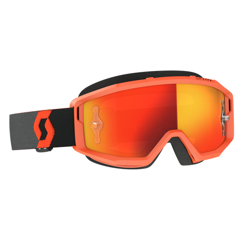 Primal Goggle Orange/Black Orange Chrome Works Lens Primal Goggle Orange/Black Orange Chrome Works Lens